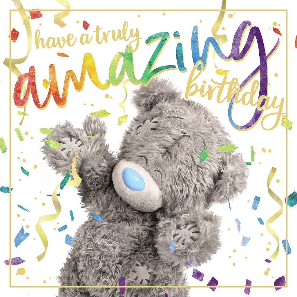 Birthday Bear With Streamers Card by Me to You