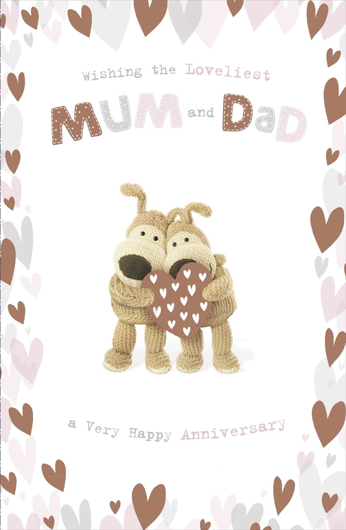 Front of Anniversary Mum & Dad Loveliest Greetings Card