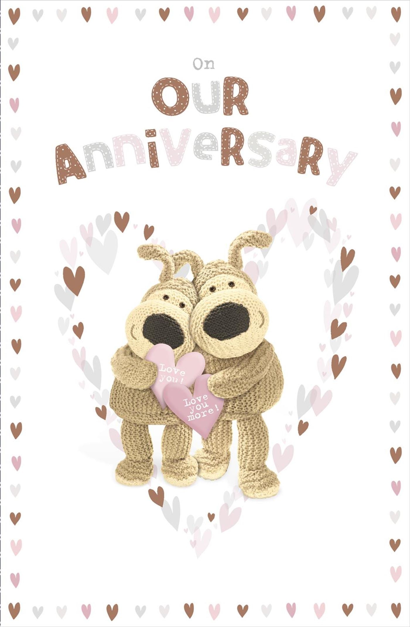 Front of On Our Anniversary Boofle's Together Greetings Card