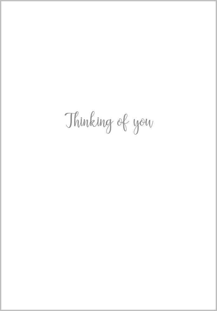 Inside of Sympathy Cascading Leaves Card