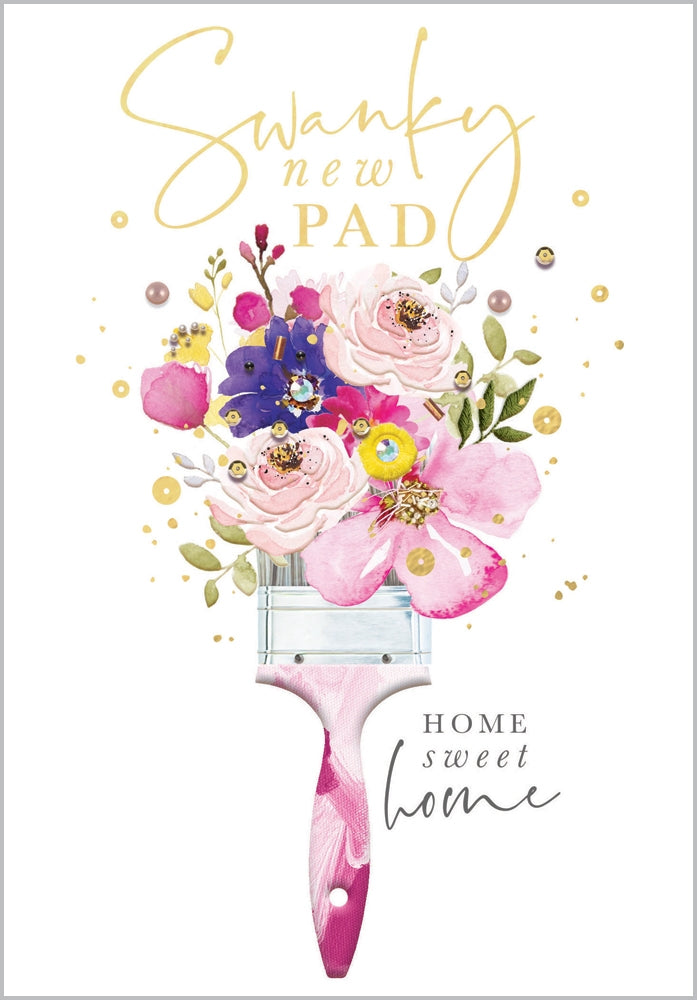 Front of Swanky New Pad Home Sweet Card