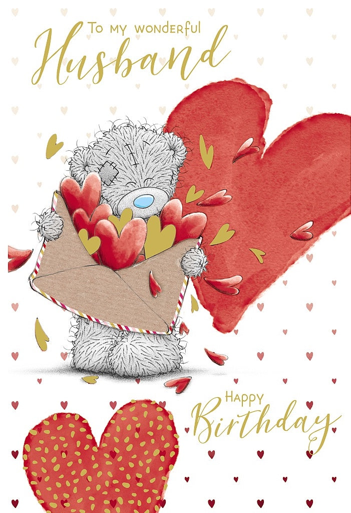 Husband Bear with Large Envelope Card