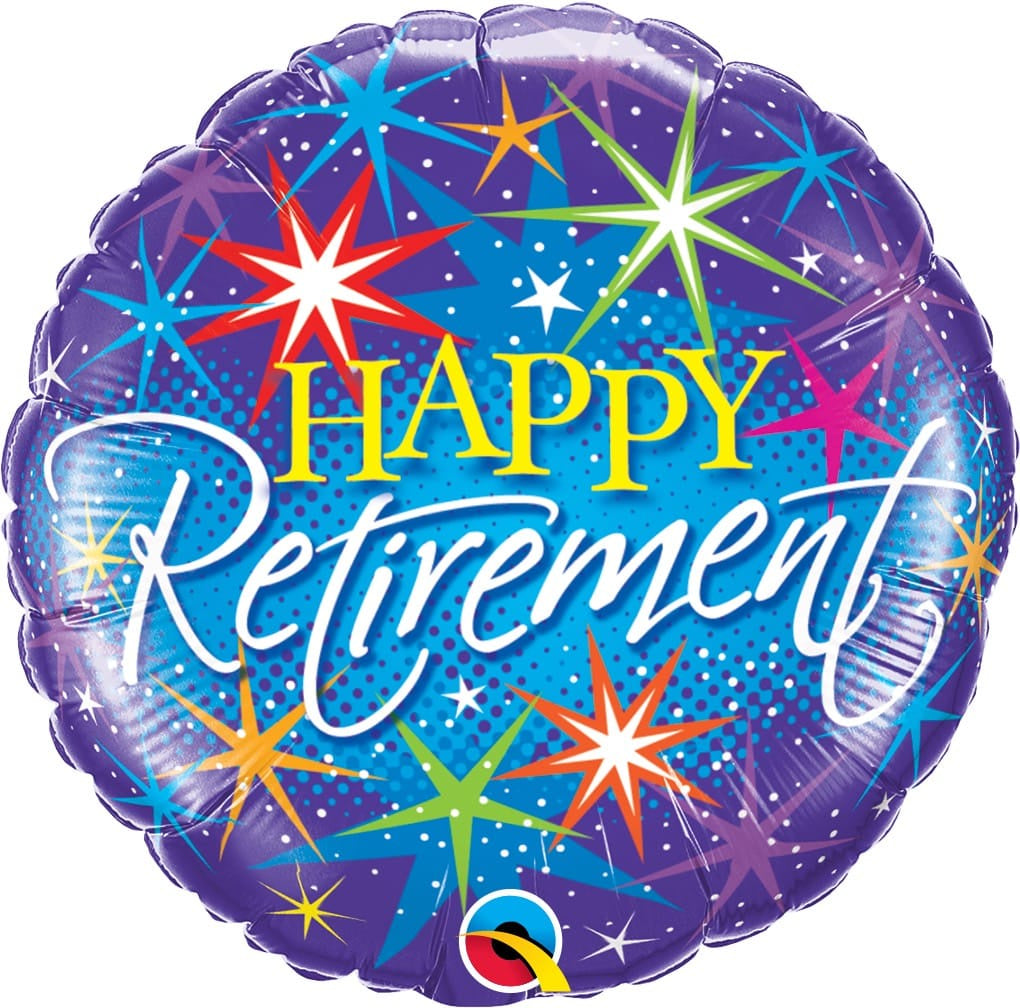 Photo of Retirement Colorful Bursts Balloon