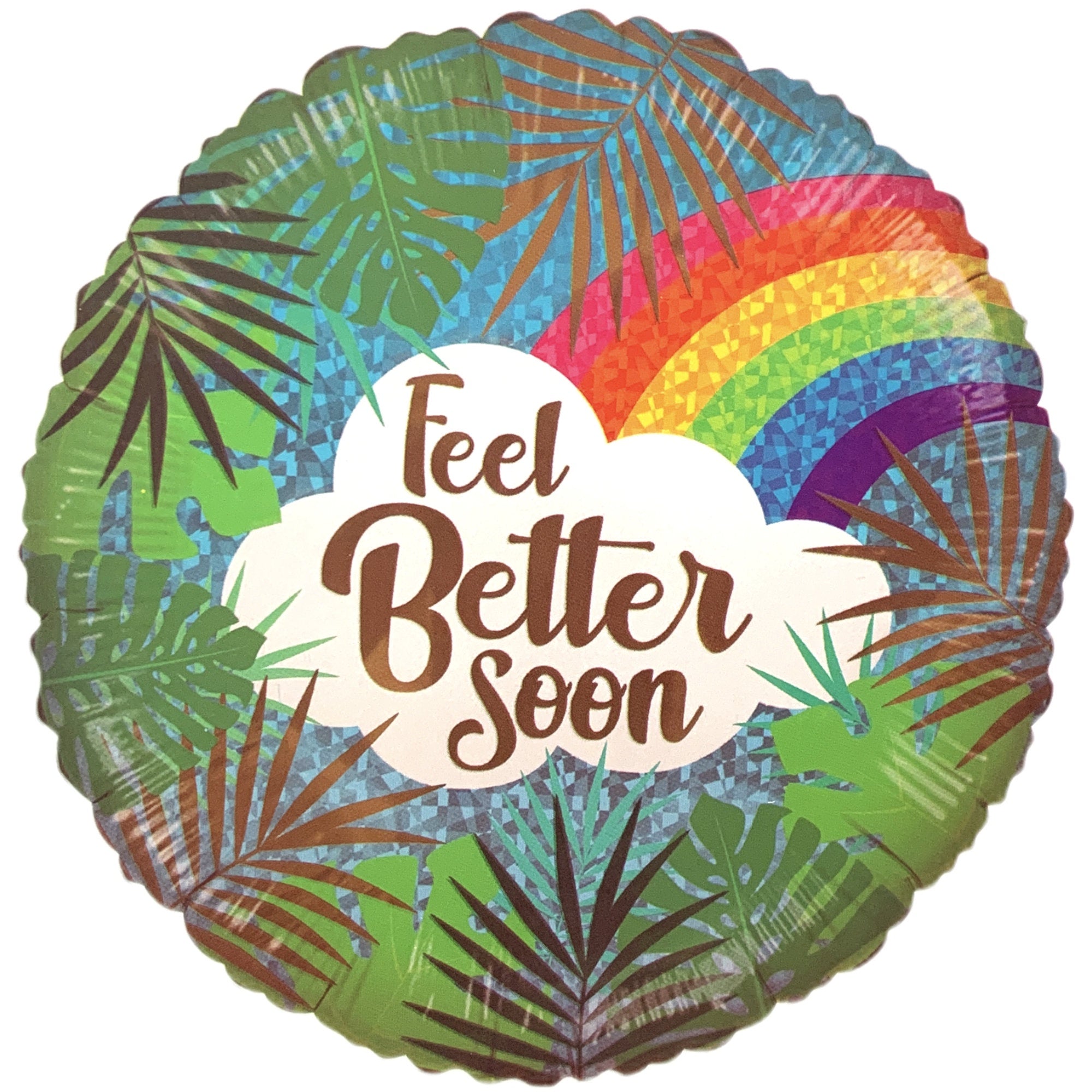 Photo of Feel Better Soon Leaves & Rainbow Balloon