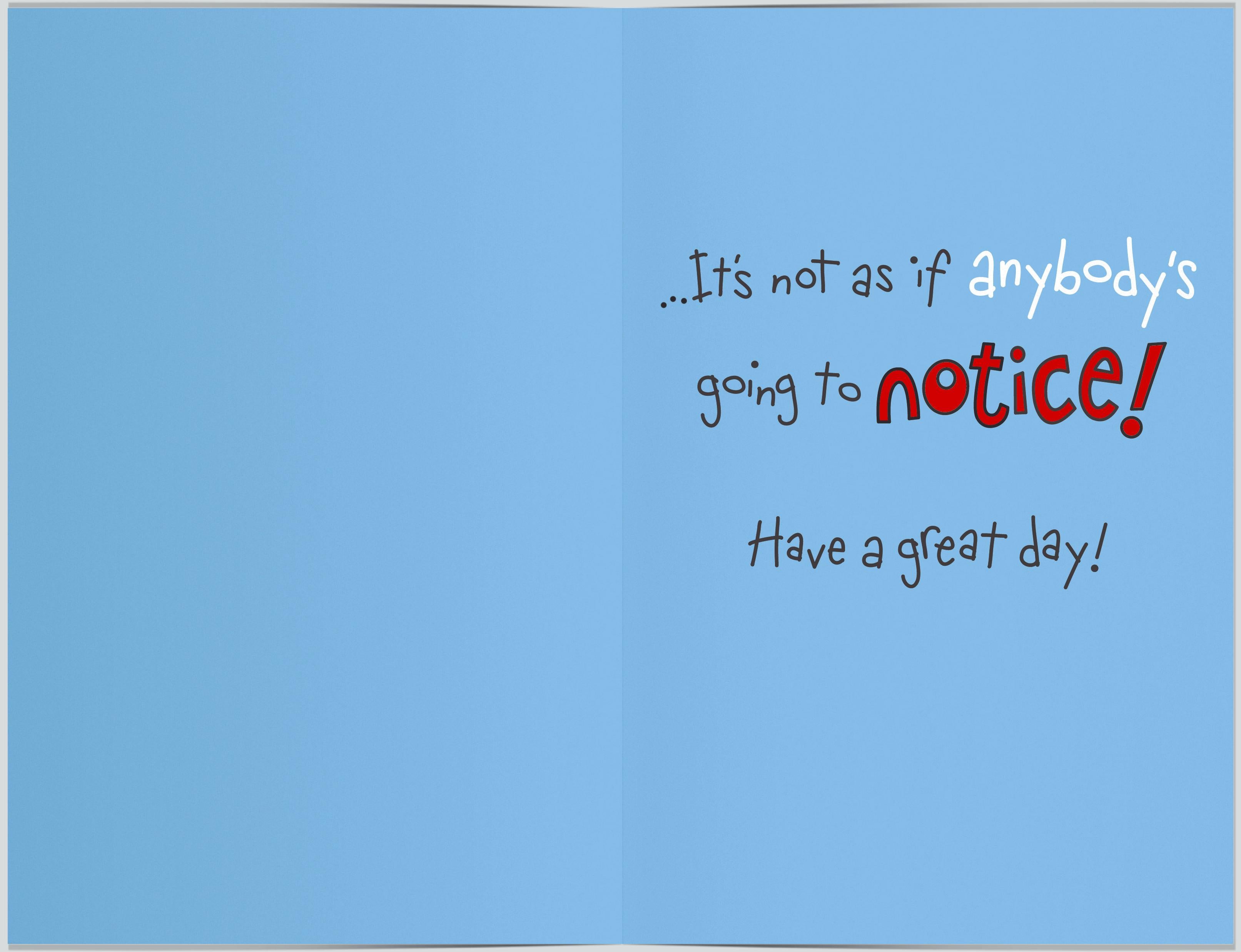 Inside of Birthday Nephew Act Strangely Greetings Card