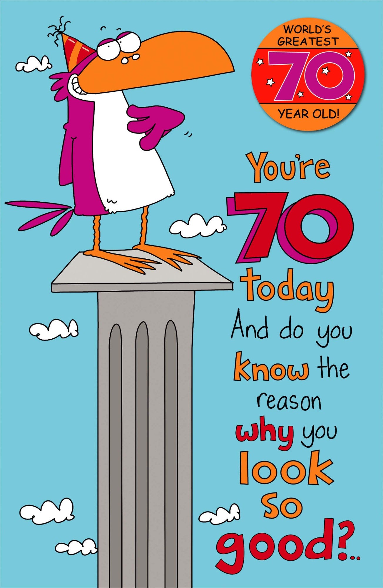 Front of World's Greatest 70 Year Old Card