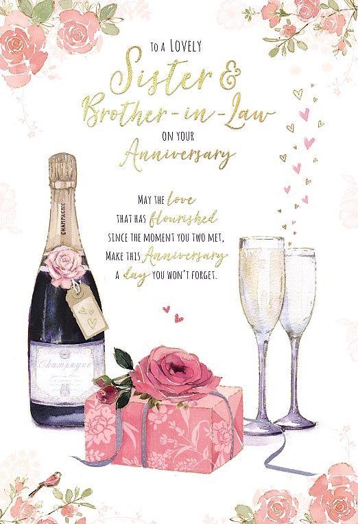 Sister & BIL Anniversary Celebrate Card