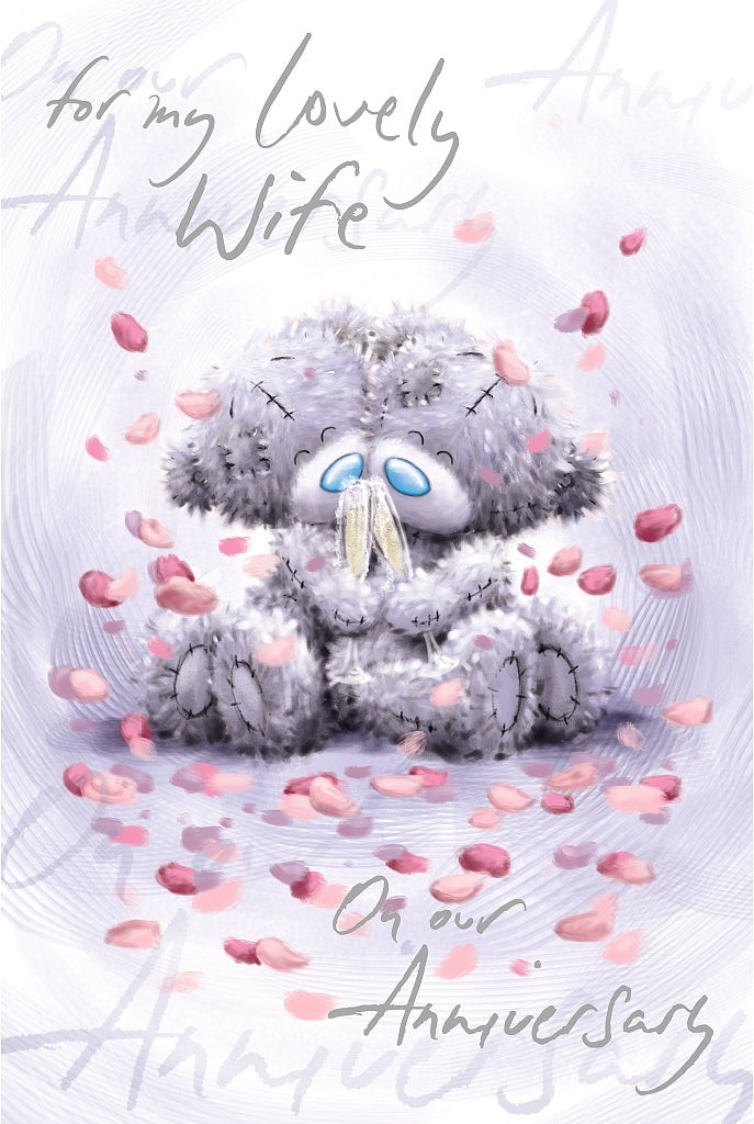 Anniversary Wife Bears Celebrating Card