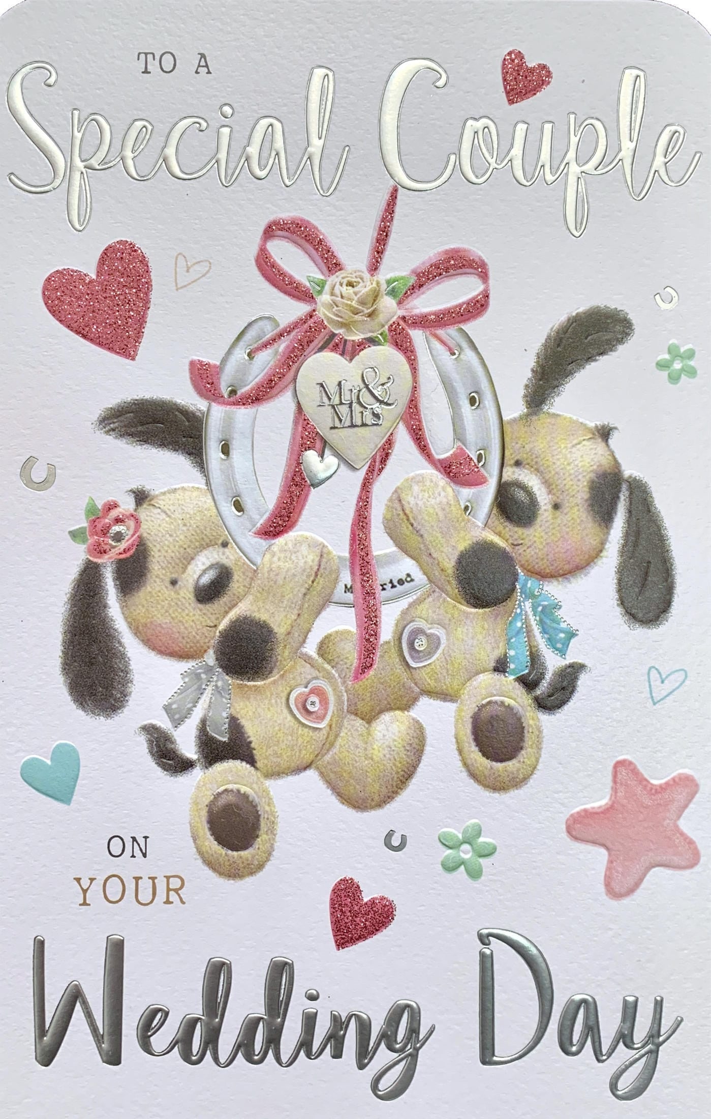 Front of Special Couple Mr & Mrs Wedding Card