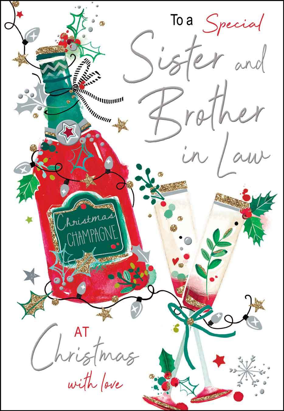 Christmas Sister & BIL Card XSR015