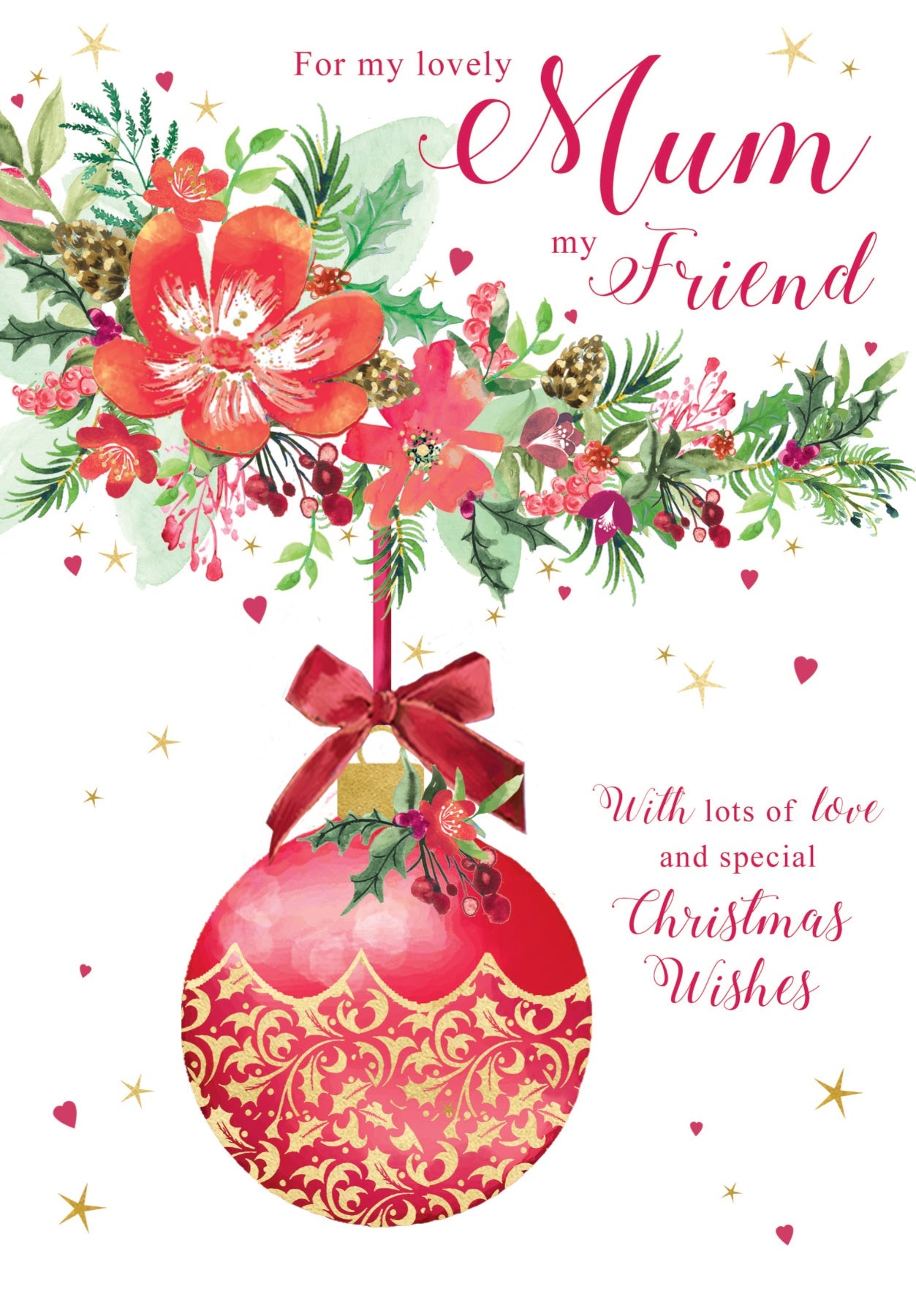 Mum Bauble Hanging Card