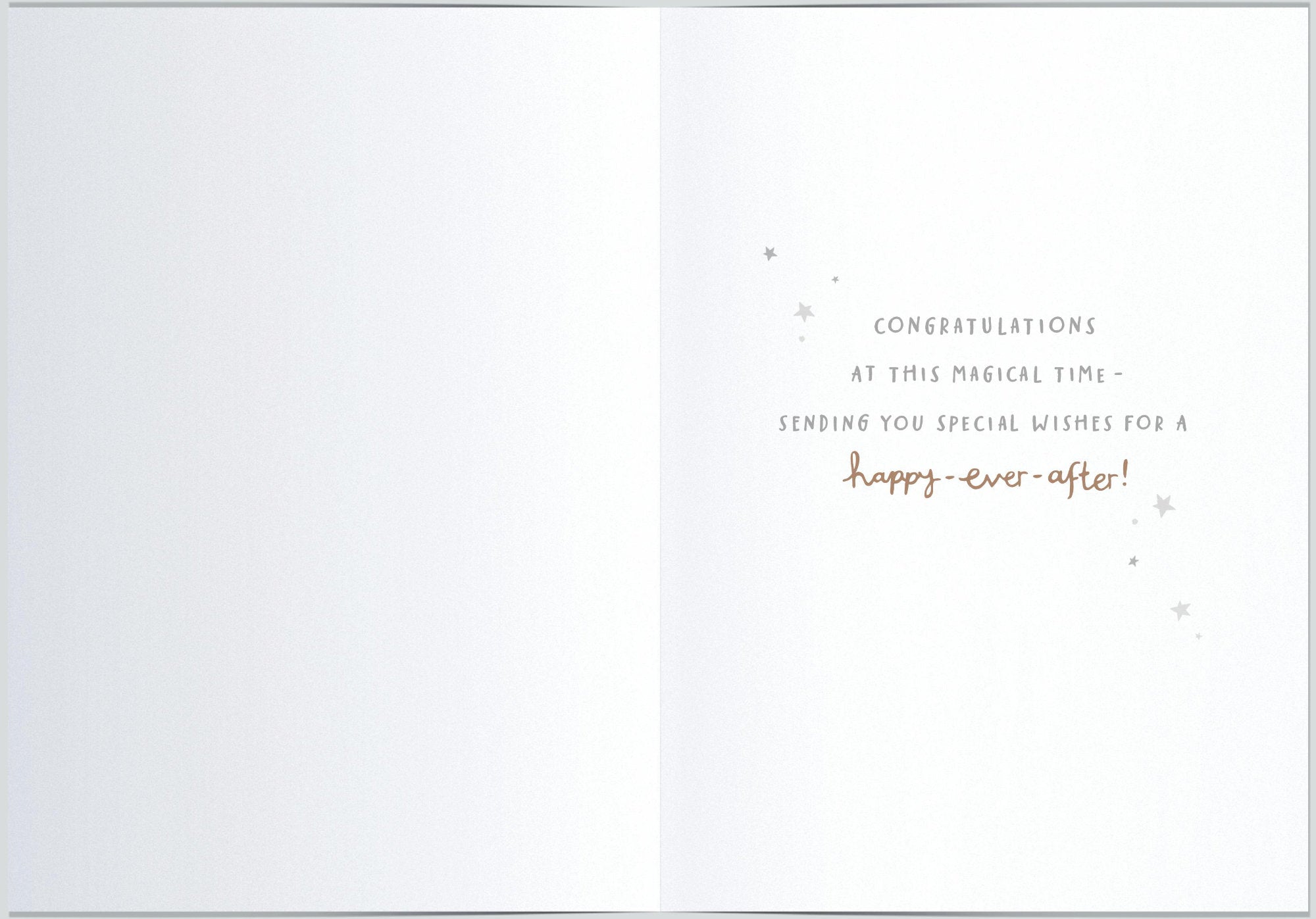 Inside of Engagement Ring Cute Teddies Card