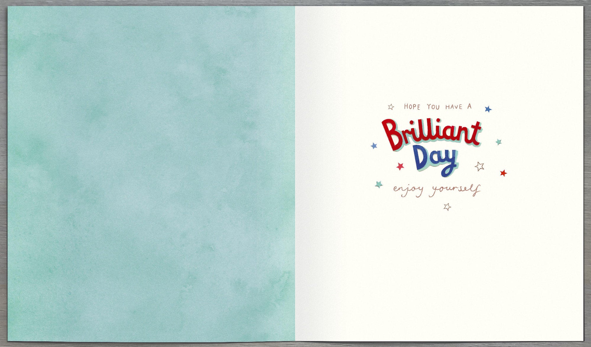 Inside of It's Father's Day Woof Football Card