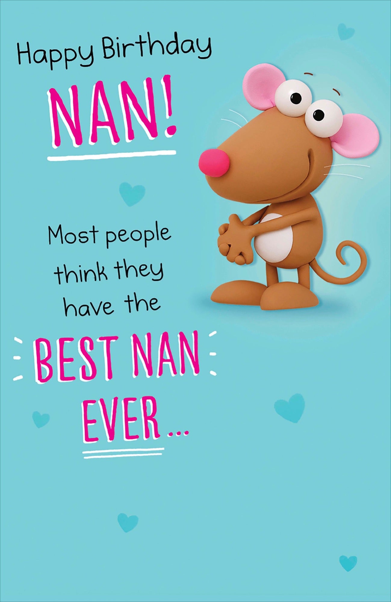 Front of Happy Birthday Nan! Best Ever Funny Greetings Card