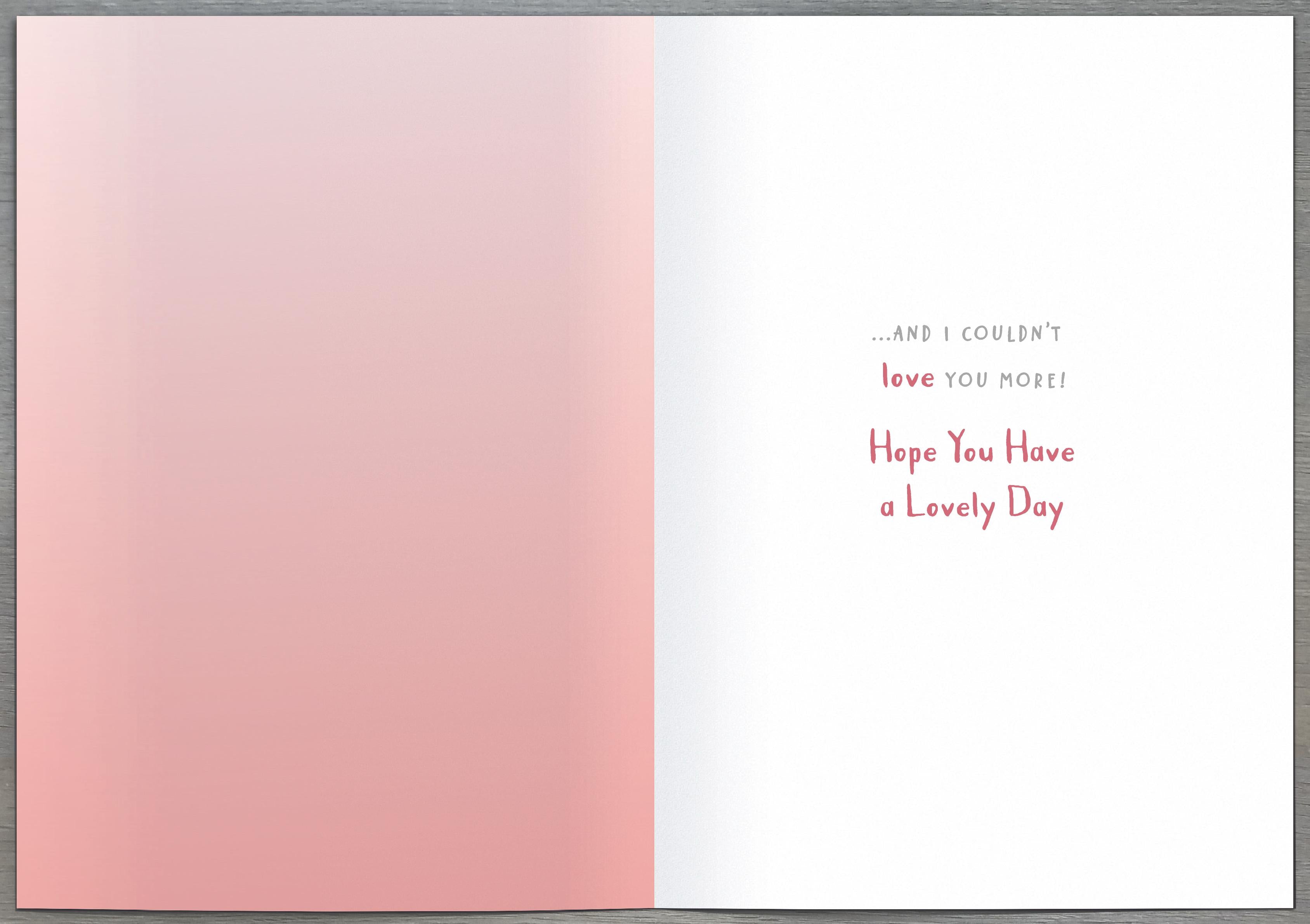 Inside of Birthday Wonderful Nanny Cute Teddy Greetings Card