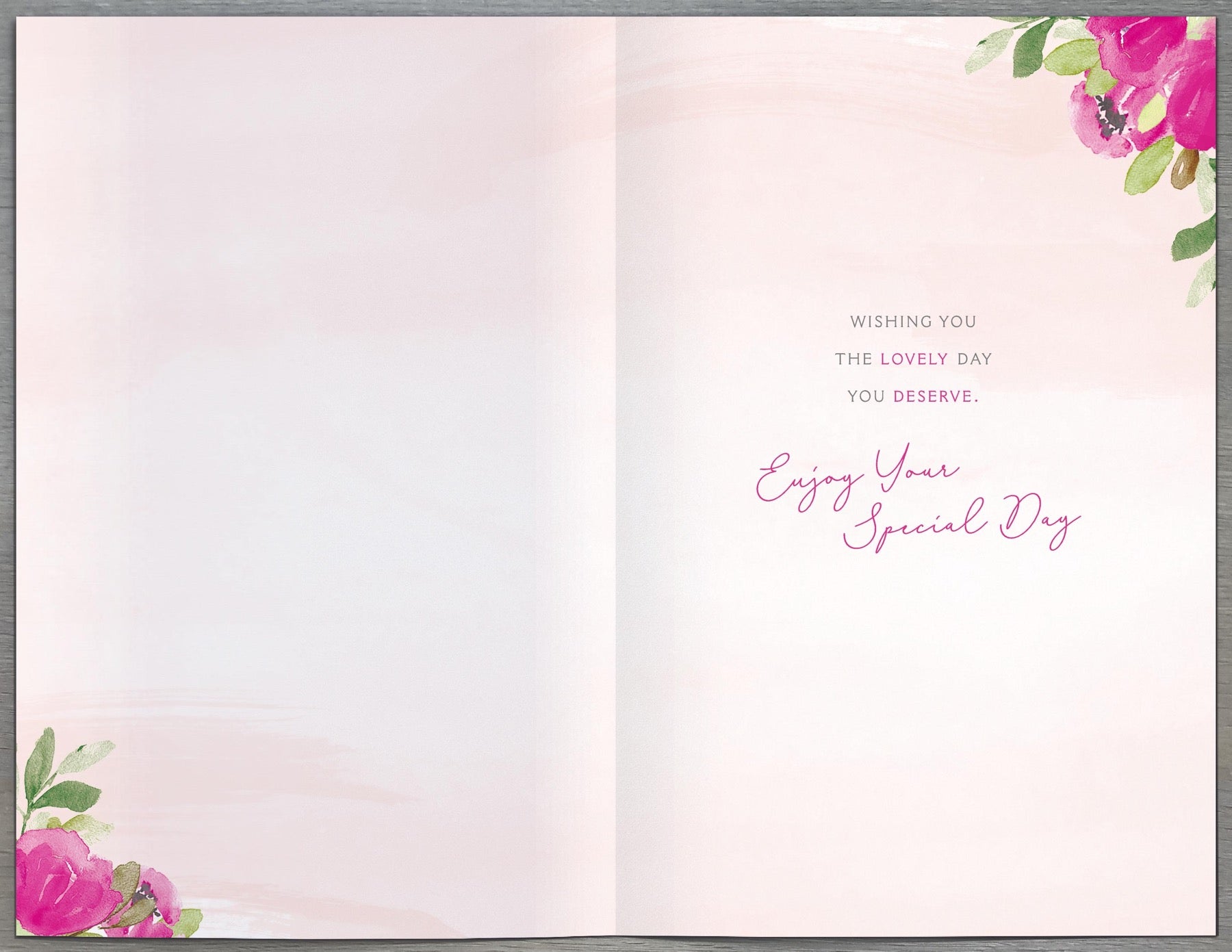 Inside of Daughter In Law Floral Cake Card