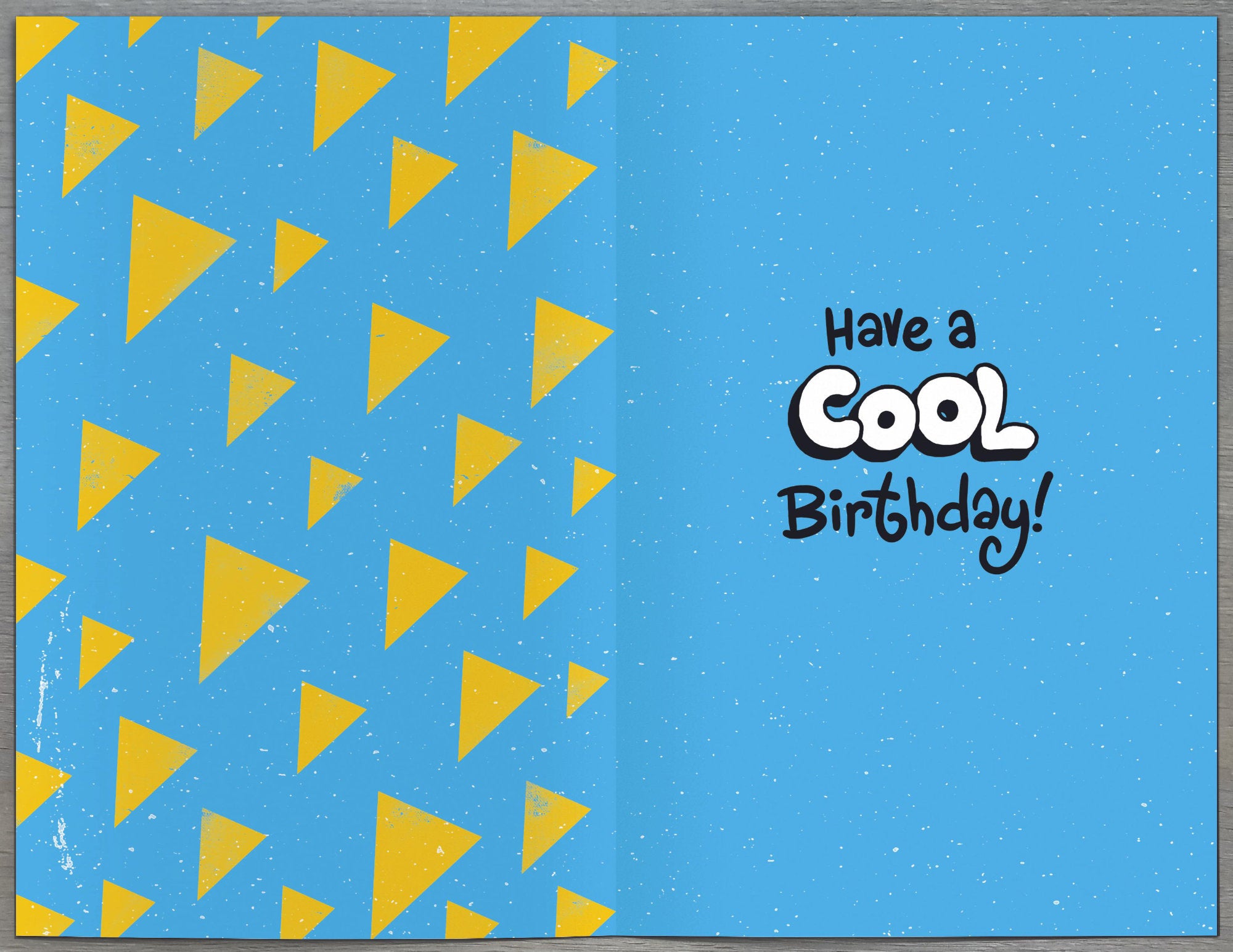 Inside of 9 Today! Dog with Cool Shades Card