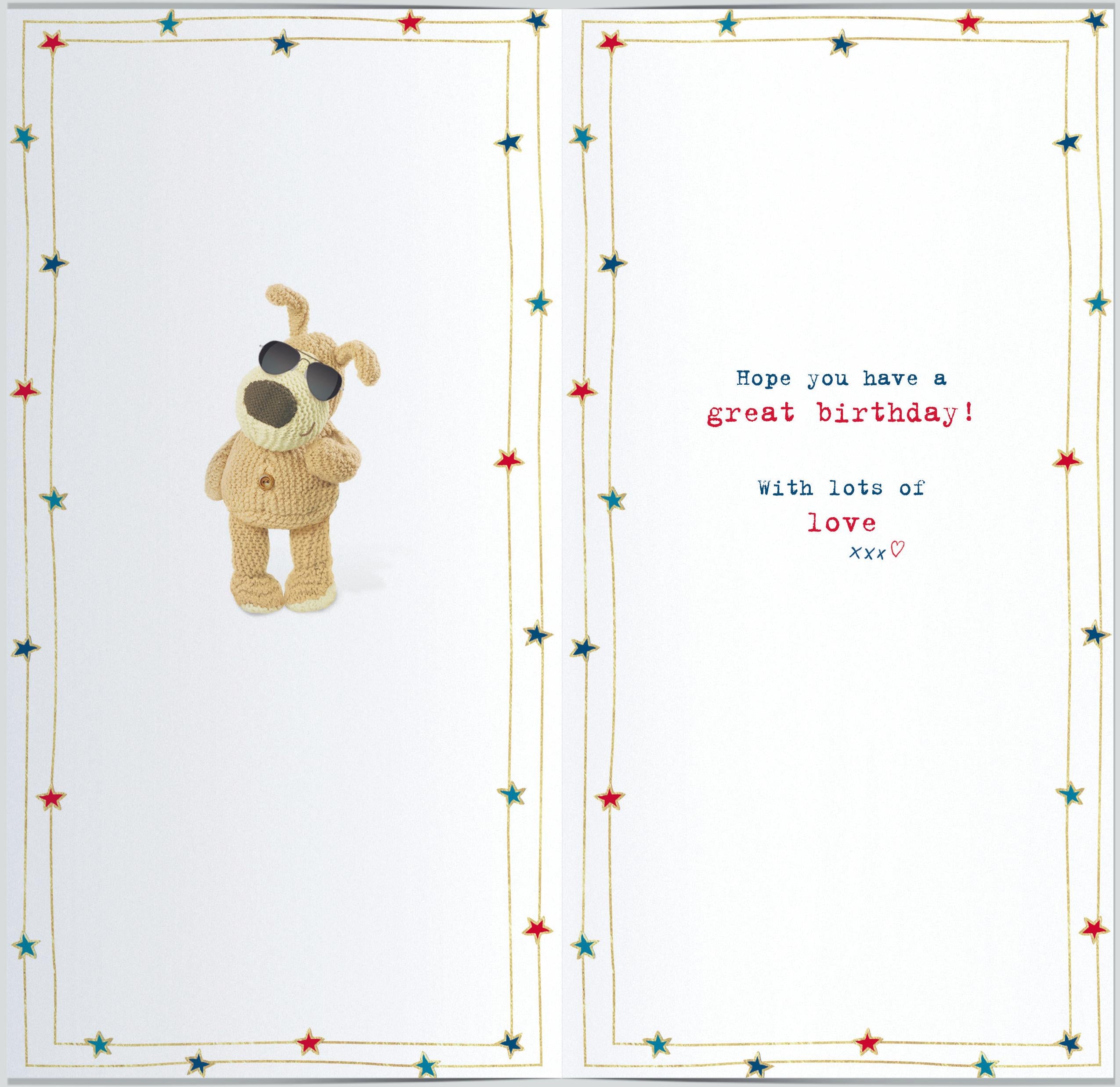 Inside of Brilliant Birthday Cool Cousin Greetings Card