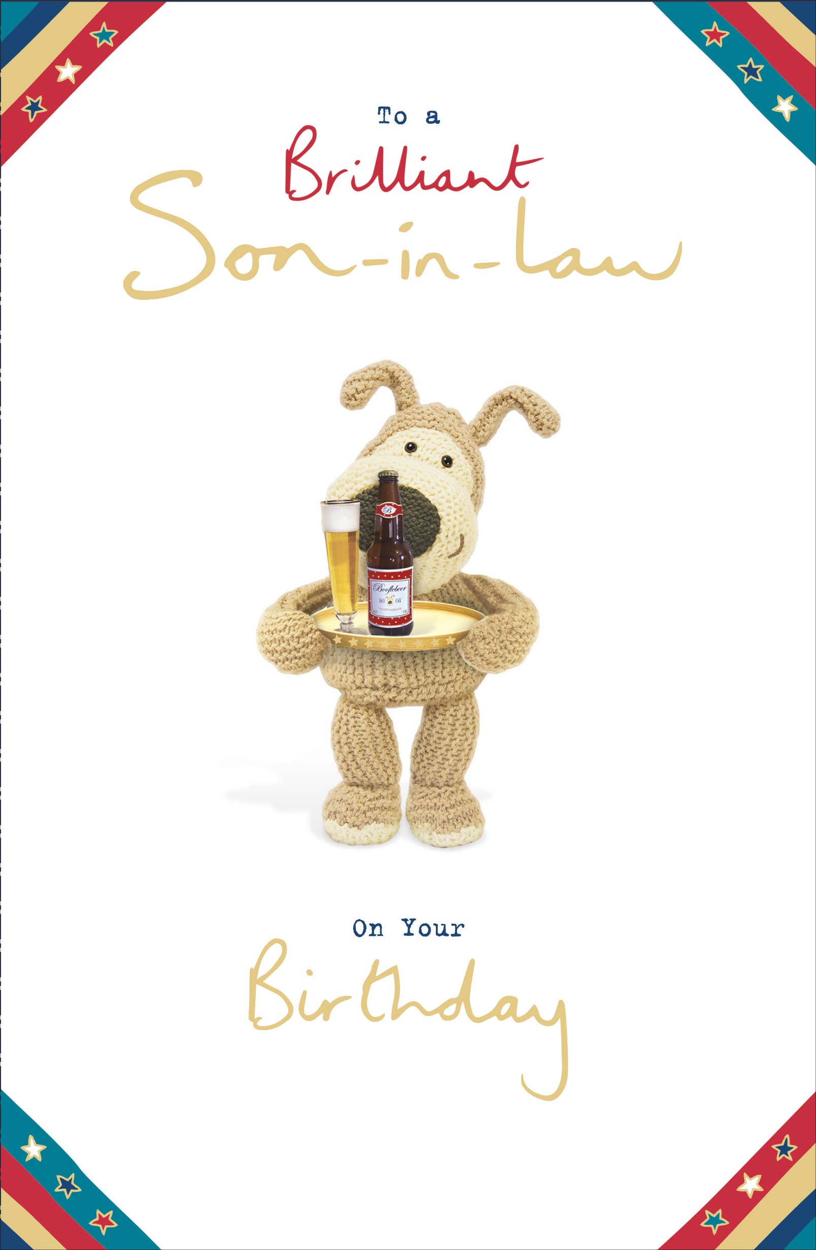 Front of Brilliant Birthday Son In Law Cute Greetings Card
