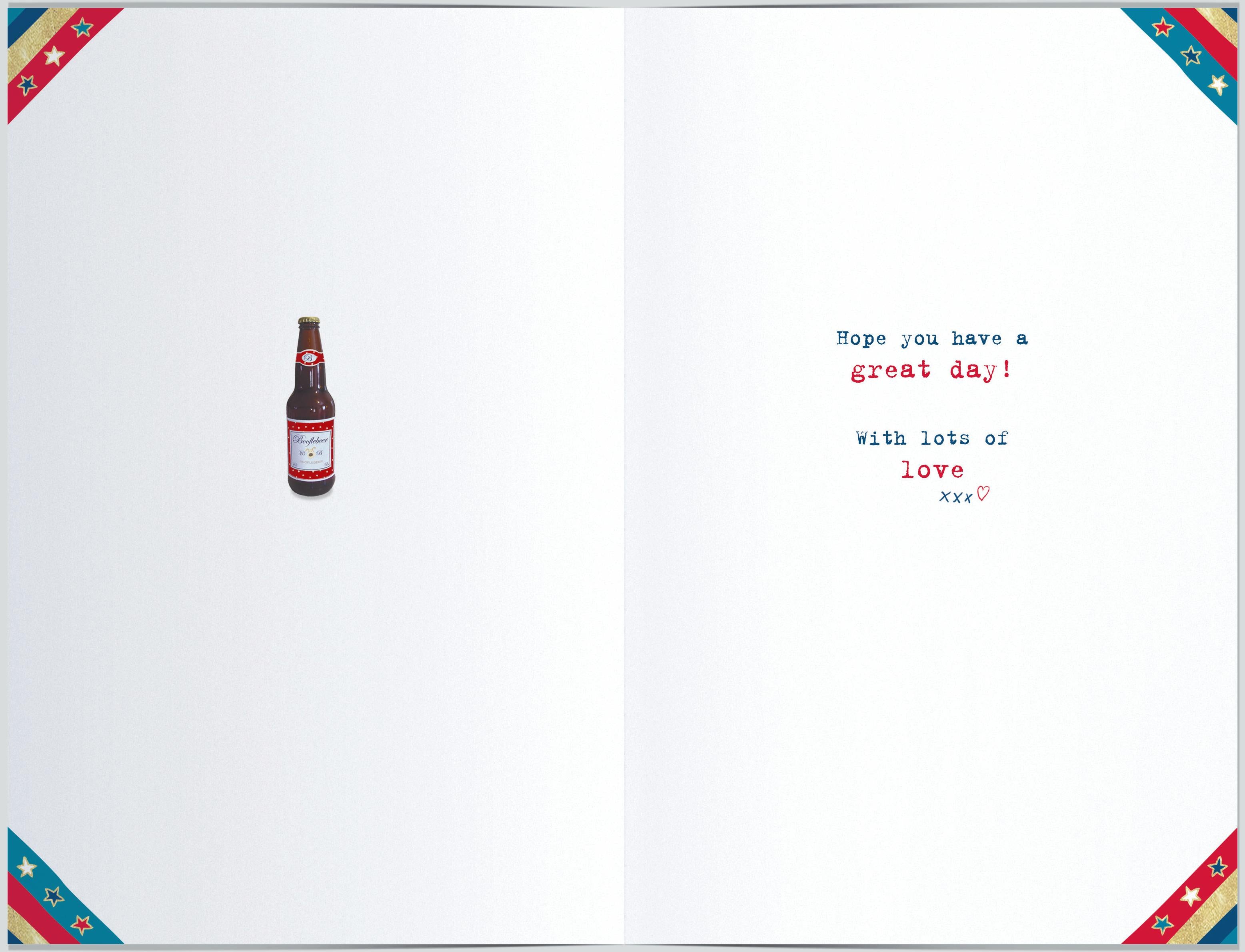 Inside of Brilliant Birthday Son In Law Cute Greetings Card