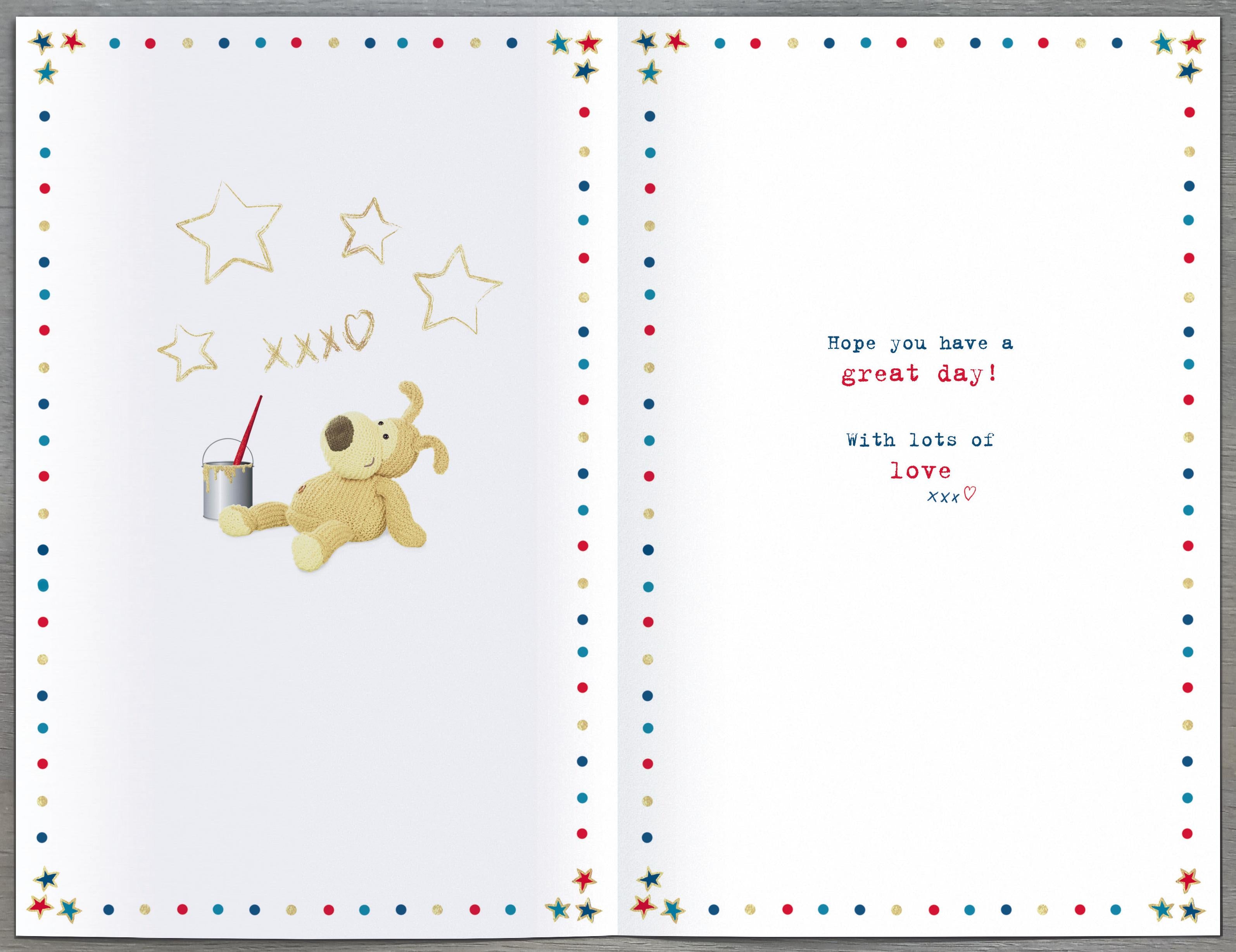 Inside of Brilliant Uncle Birthday Boofle Greetings Card