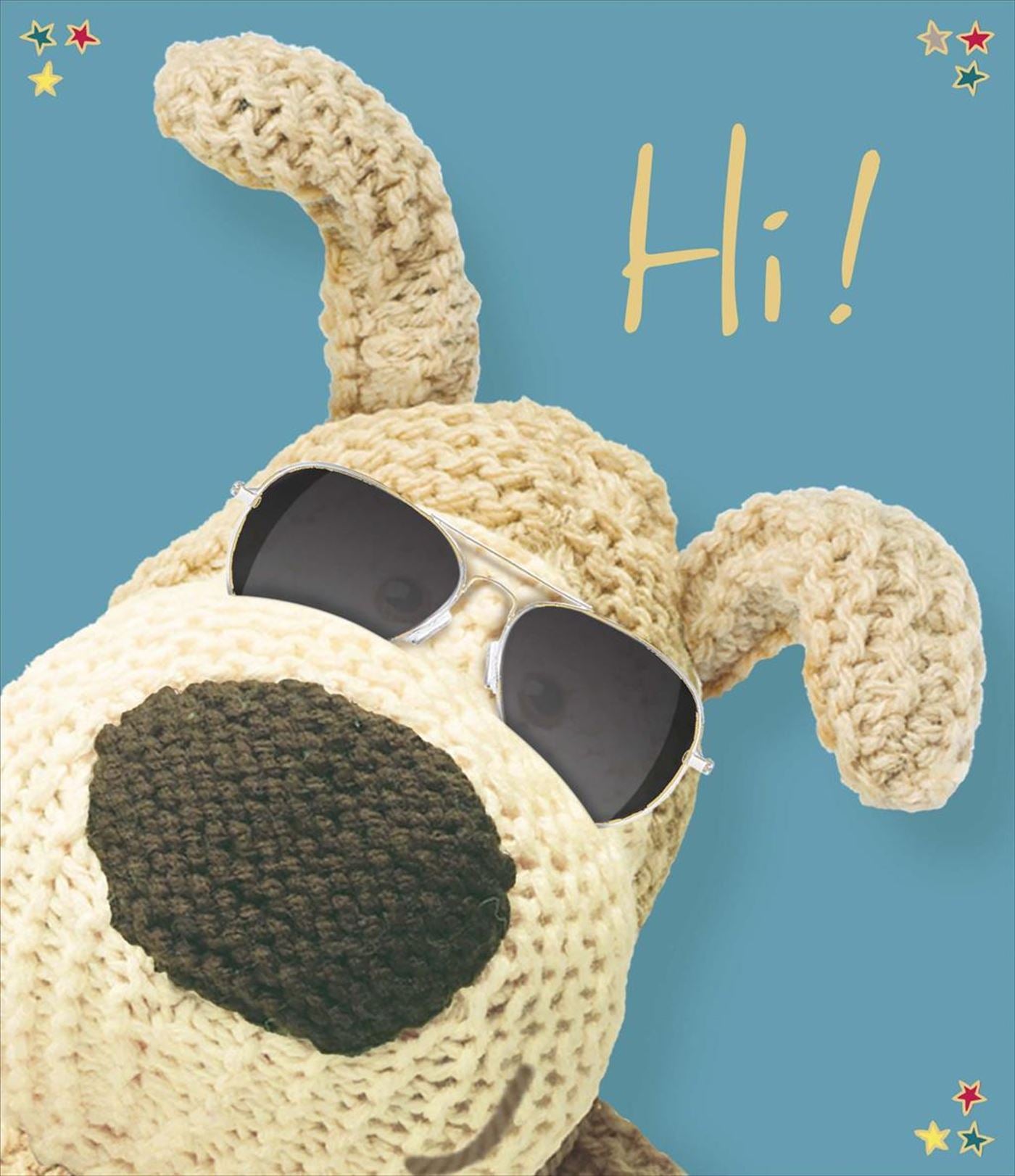 Front of Birthday Boofle Cool Shades Greetings Card