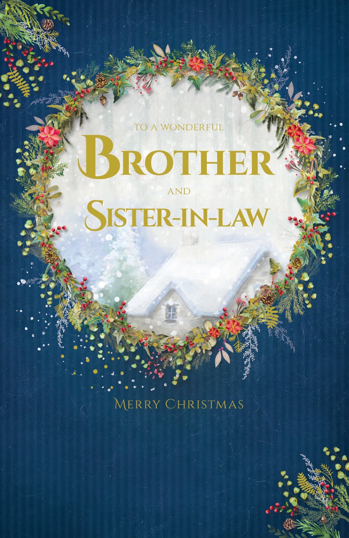 Brother & Sister-In-Law Wreath LVX183 Card
