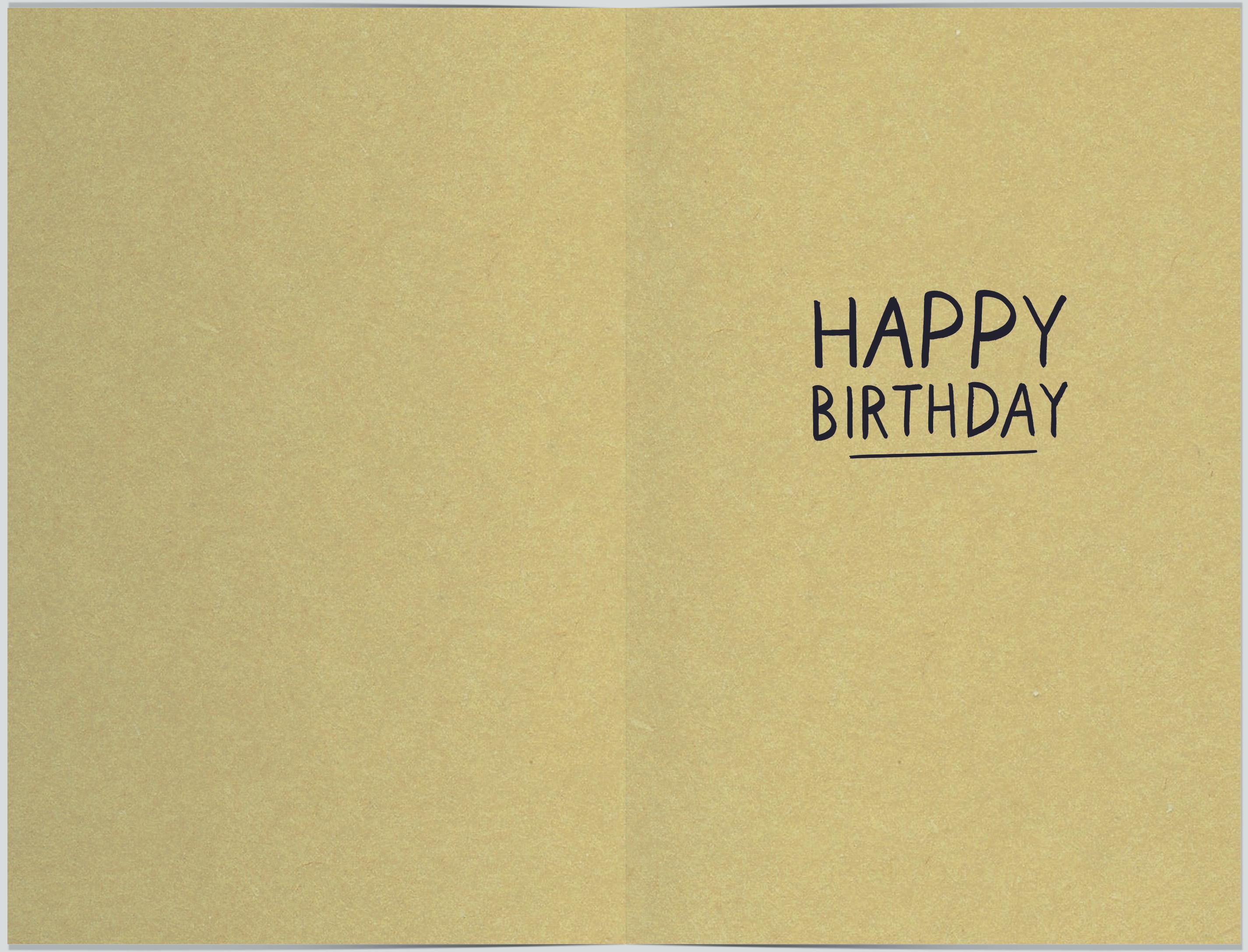 Inside of Birthday Brother Check List Greetings Card