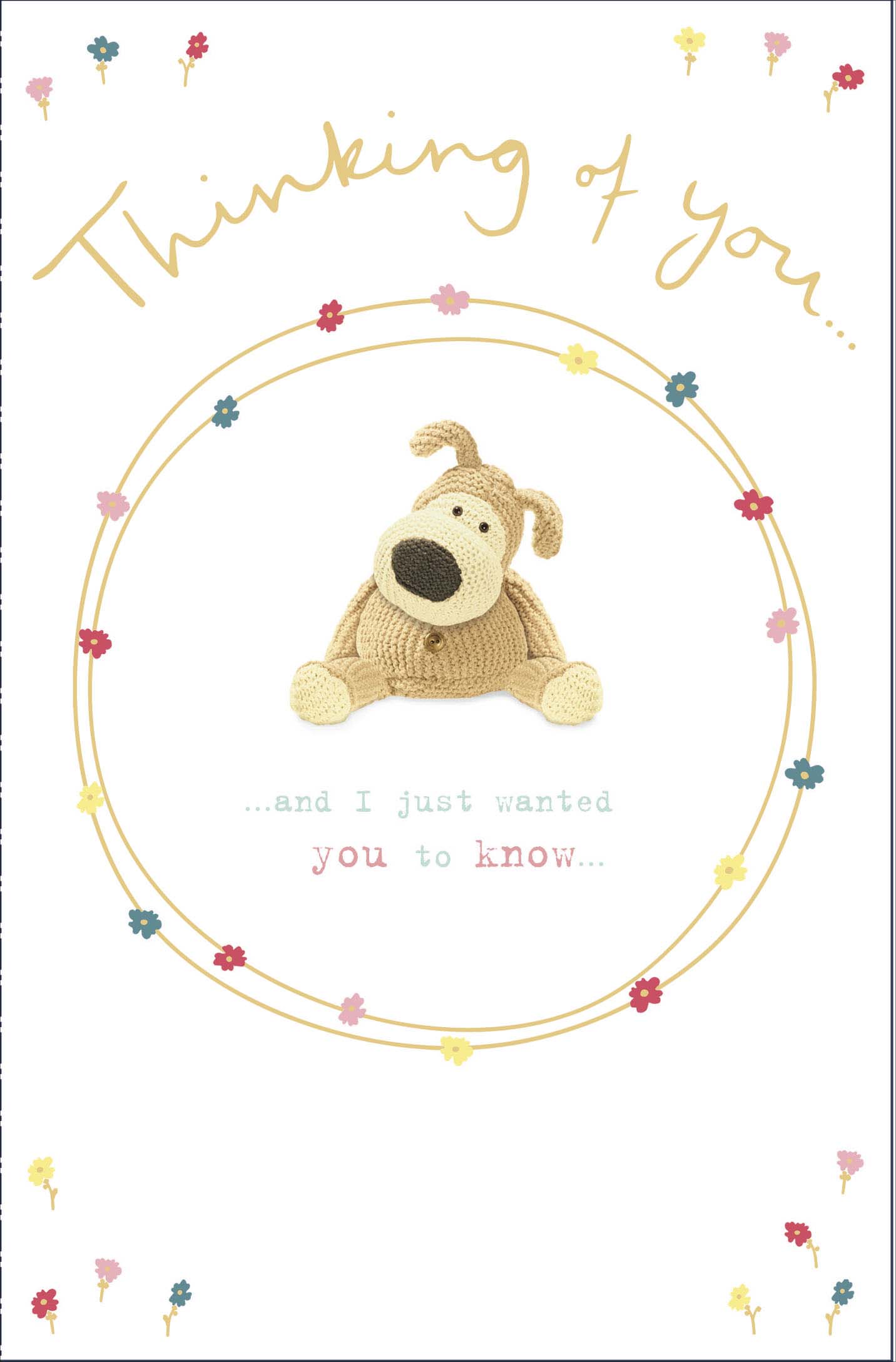 Front of Thinking of You I'm Here Greetings Card