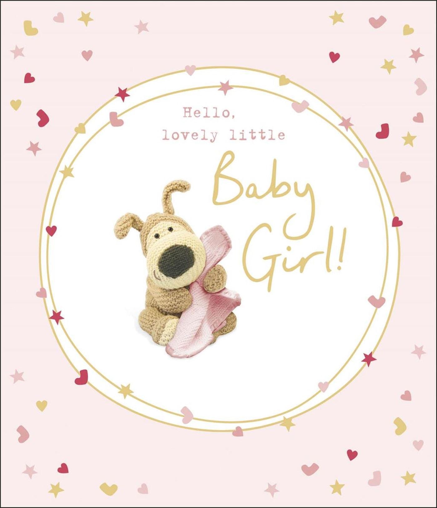 Front of Hello Lovely Little Baby Girl Greetings Card