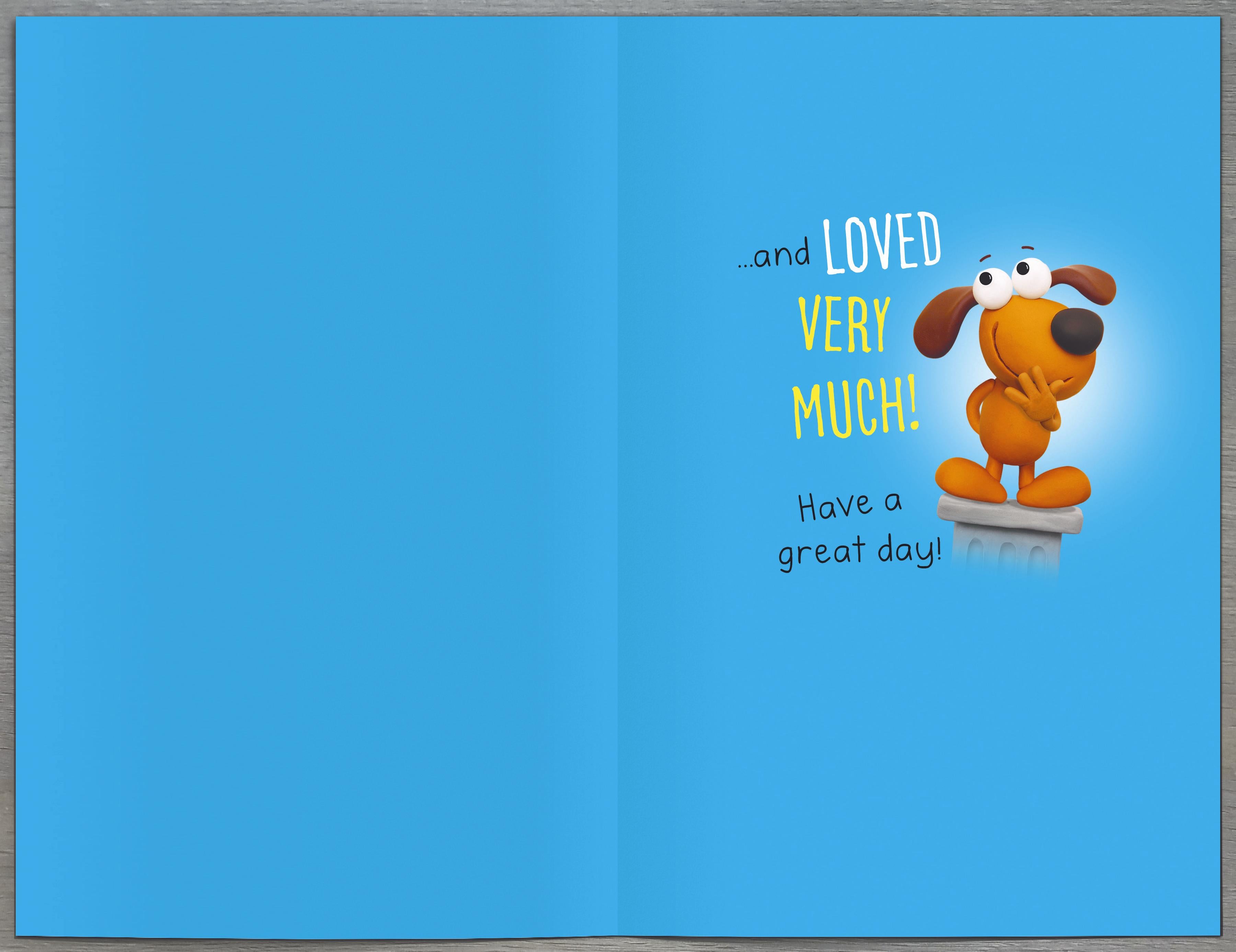 Inside of Son Who Is Birthday Greetings Card