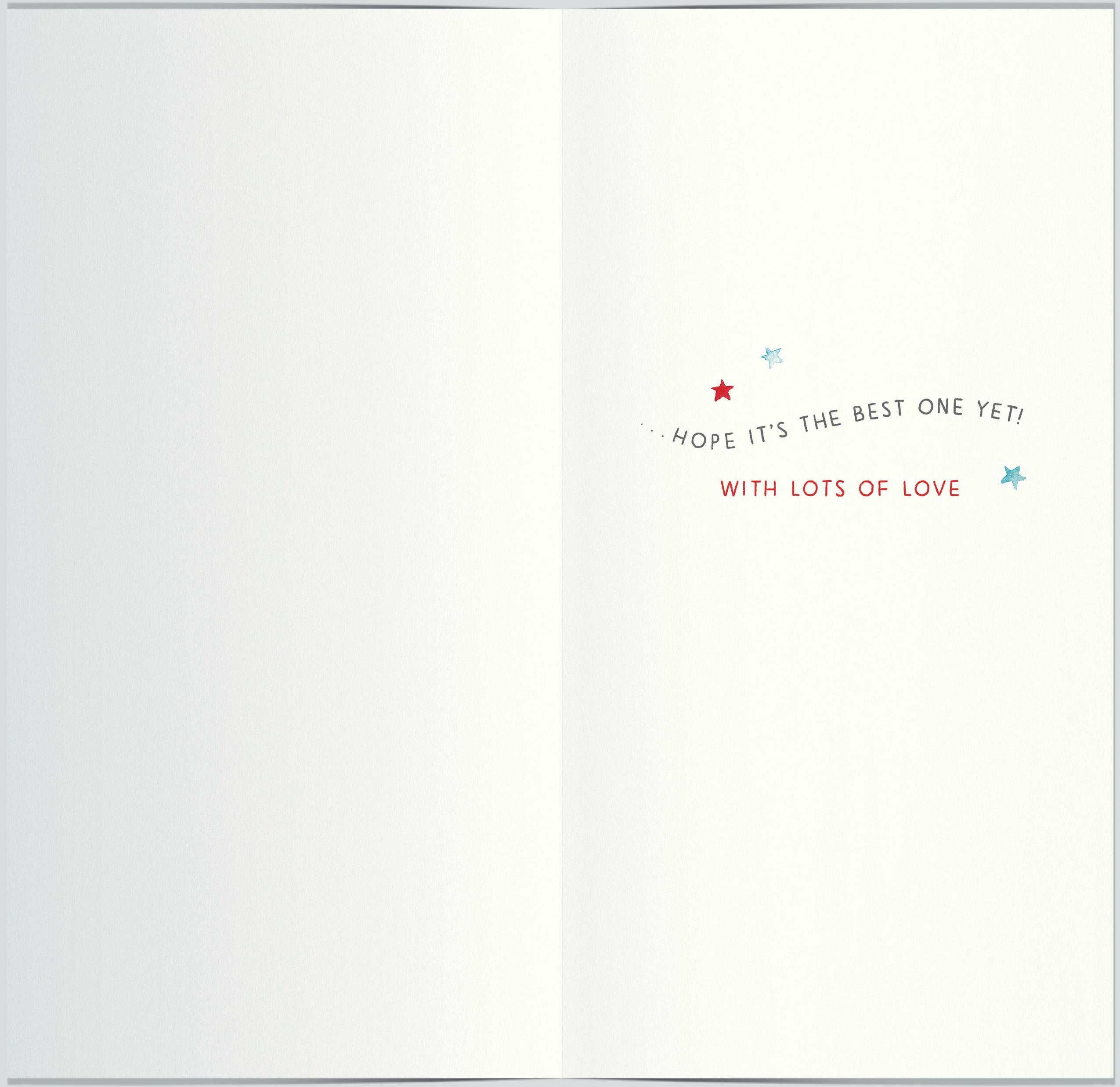 Inside of Grandad Special Kind of Birthday Greetings Card