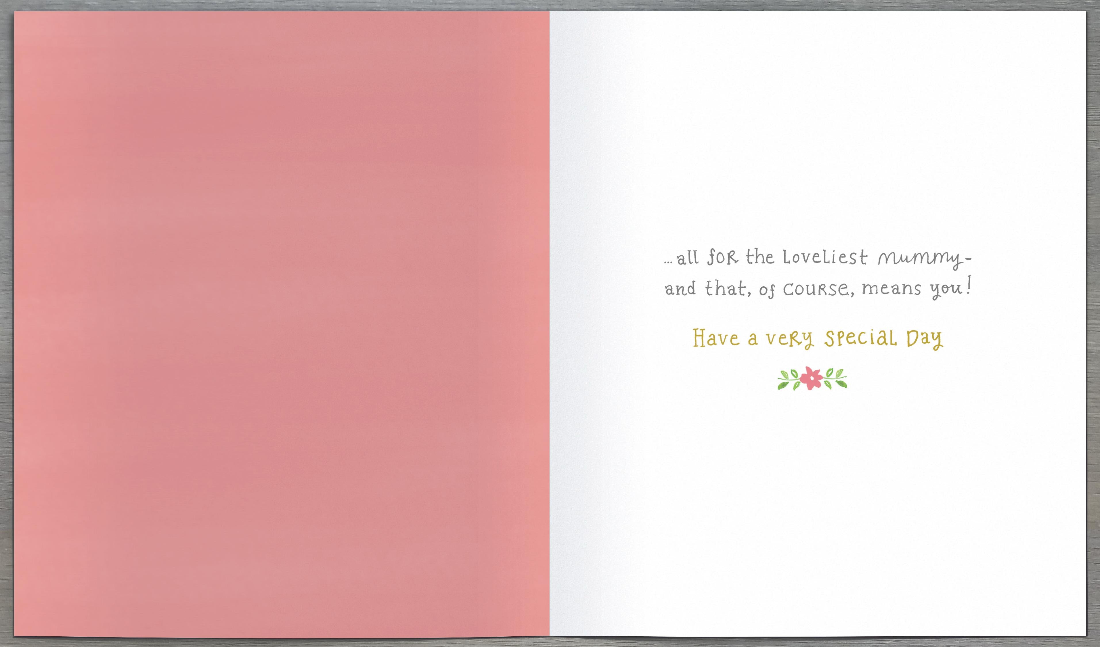 Inside of Happy Birthday Mummy Winnie Greetings Card