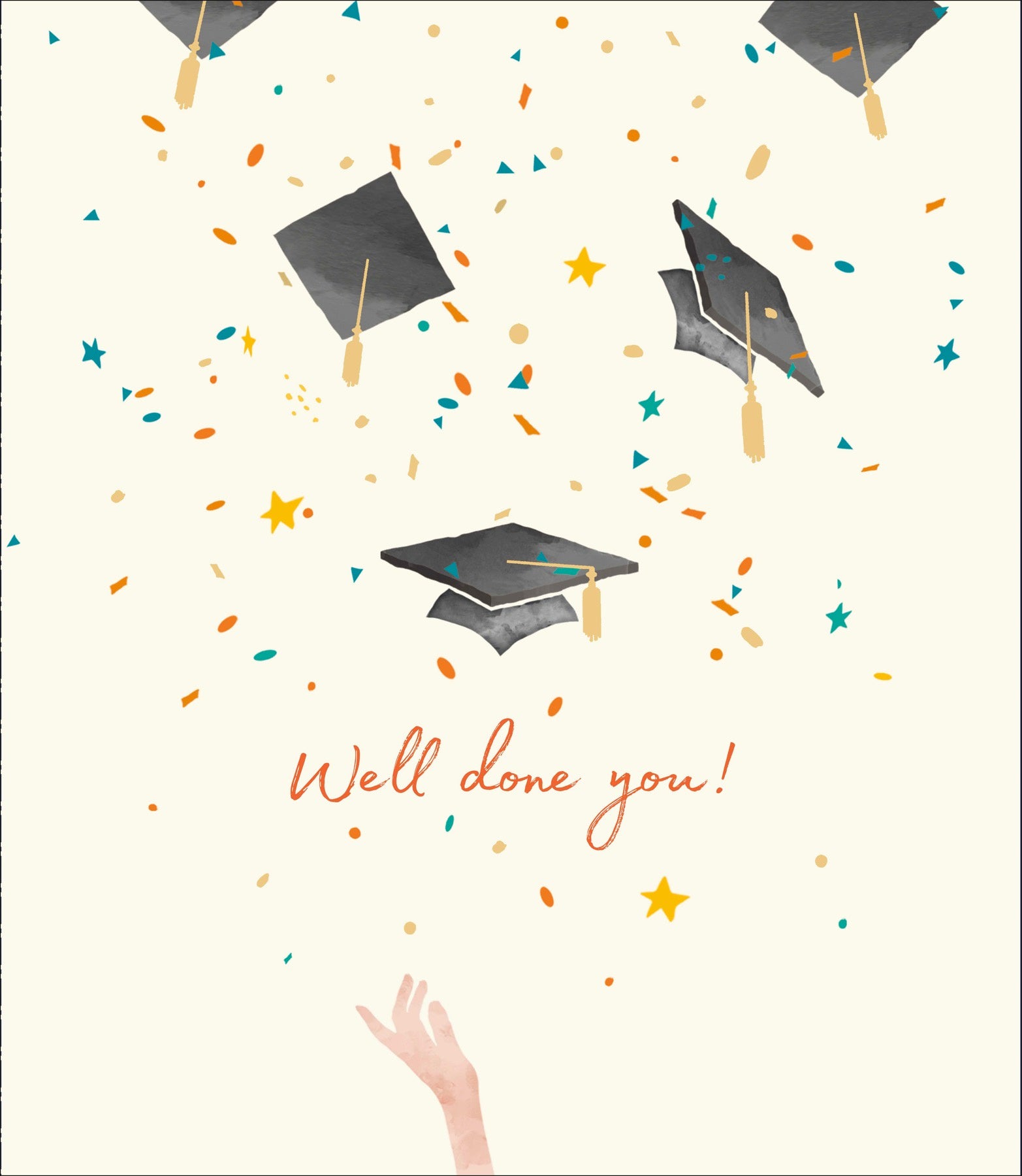 Graduation Mortarboard Hats Card