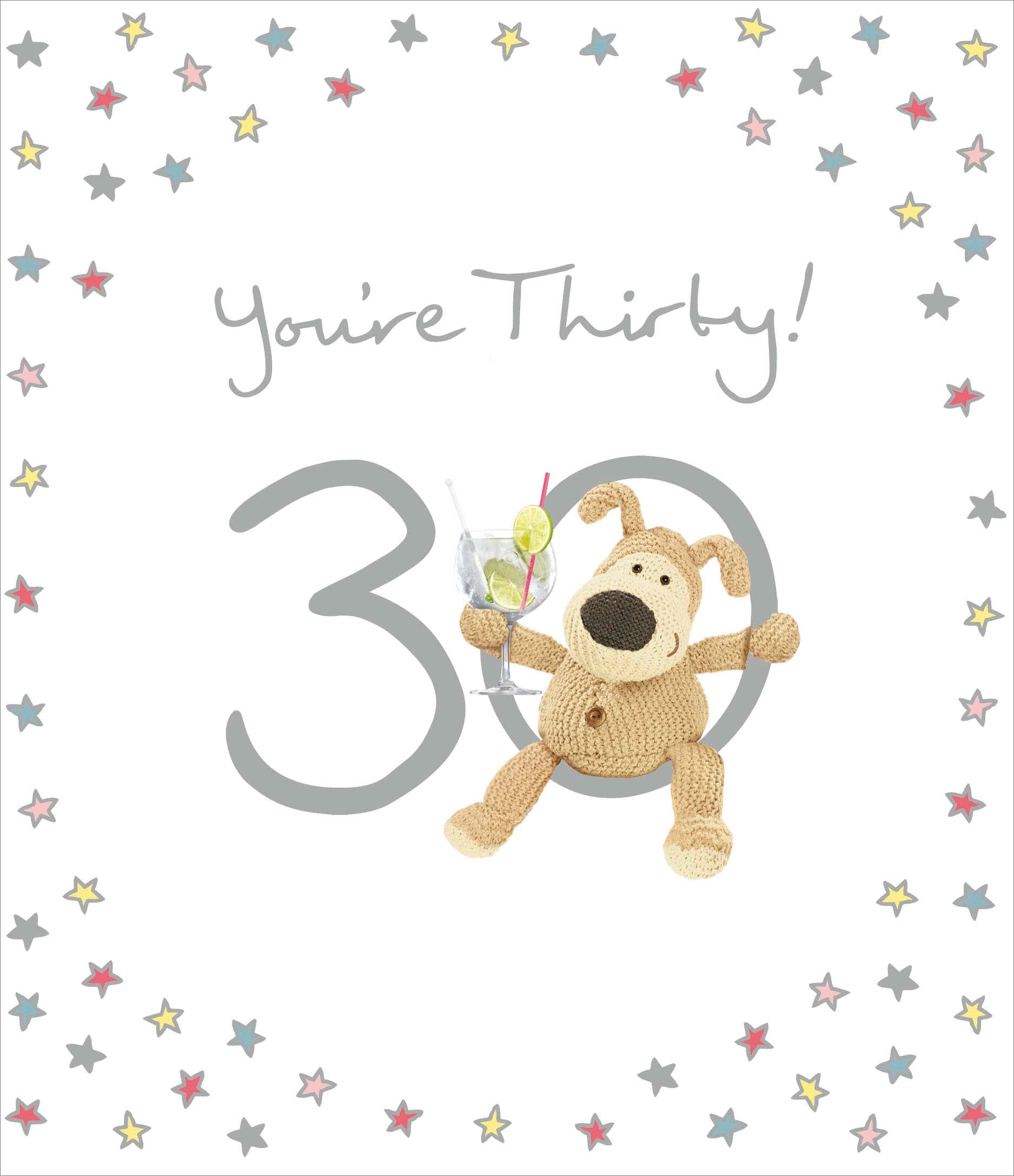 Front of You're Thirty 30 Celebrate Birthday Greetings Card