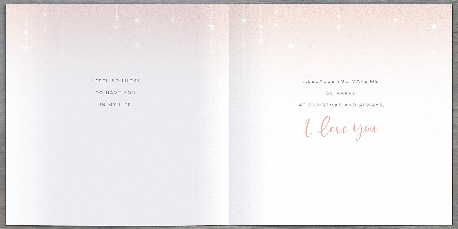 Inside of One I Love 668135 Xmas Card