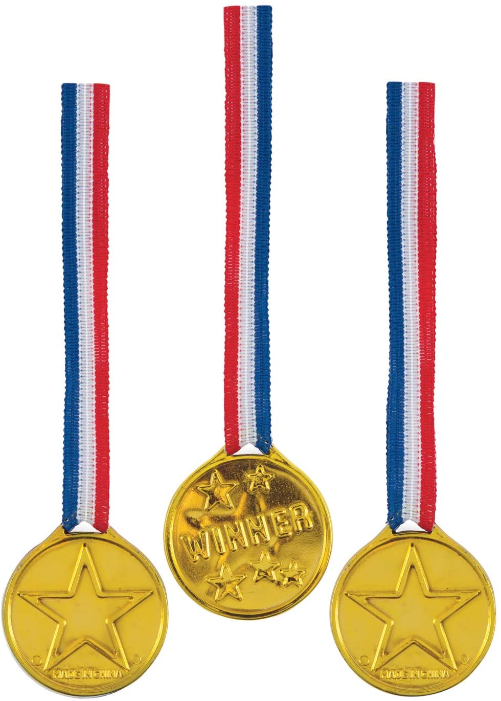 Contents of 5 Winner's Gold Medals Favors