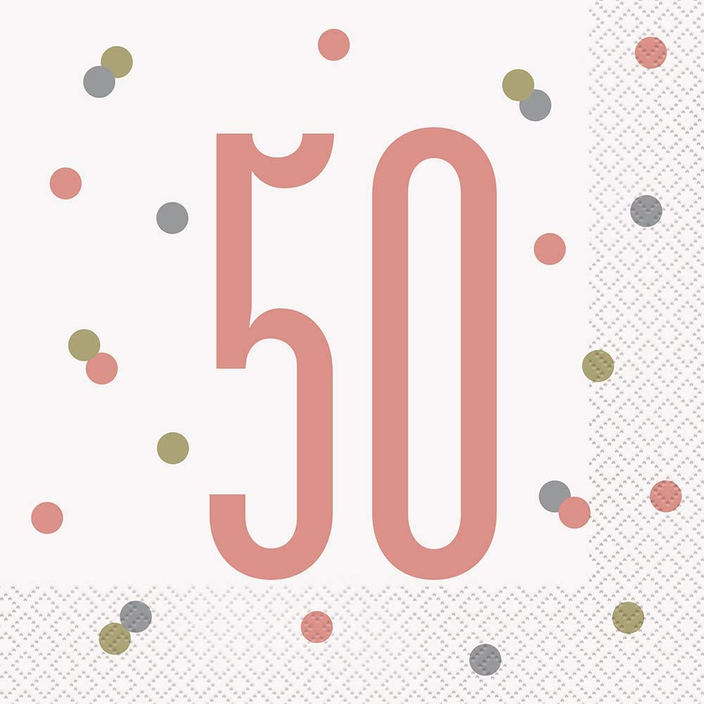 Napkins Happy 50th Birthday Pk16
