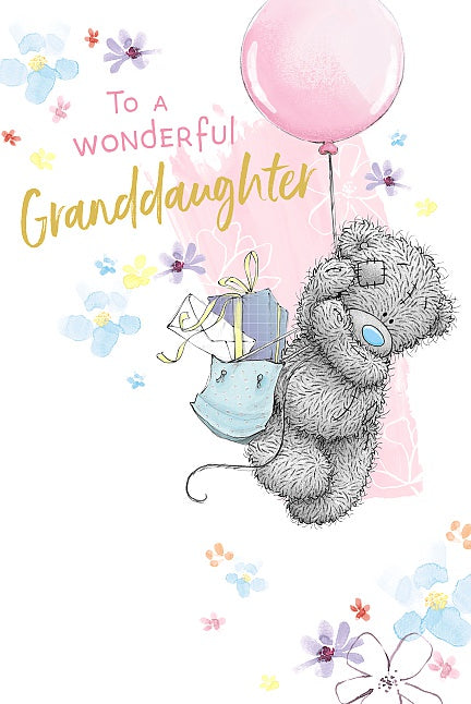 Granddaughter Birthday Bear Floating Card by Me to You