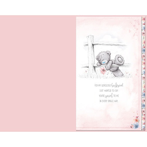 Inside of Girlfriend Birthday Letter & Rose Card