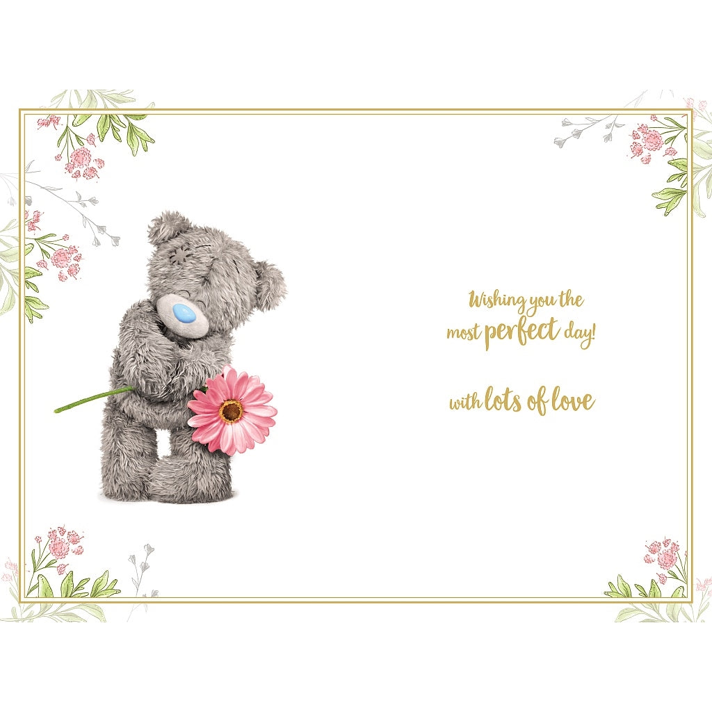 Inside of Special Granddaughter Bear Flower Card
