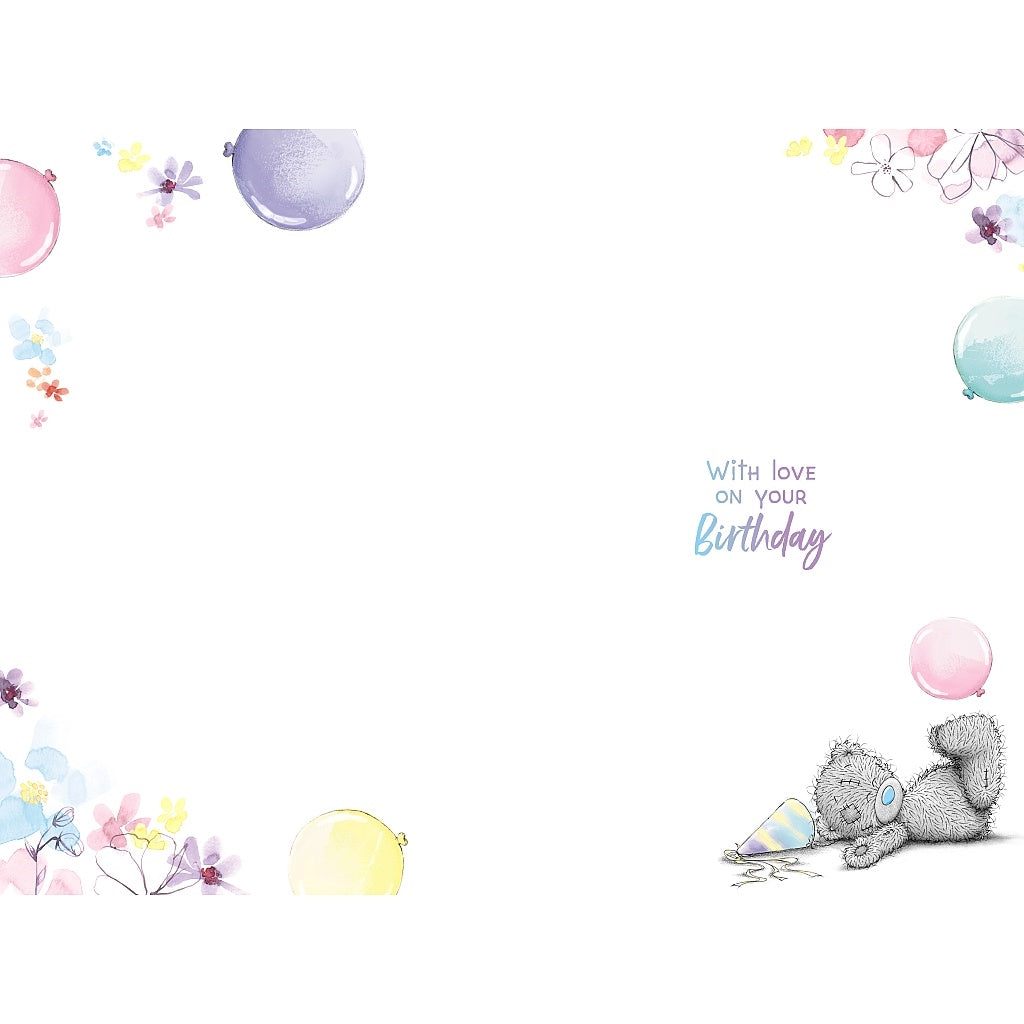 Inside of Daughter In Law Bear & Balloons Card