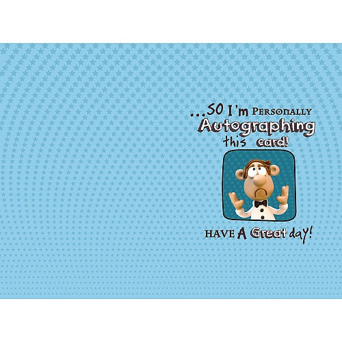 Inside of Dad Birthday Star Funny Card