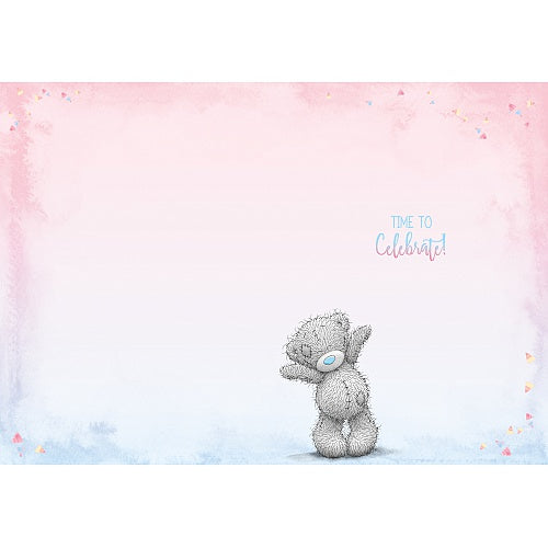 Inside of Congratulations Teddy Chuffed Card