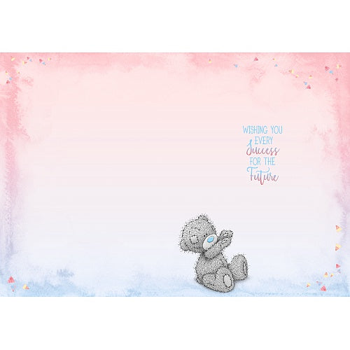 Inside of New Job Pen & Paper Teddy Card