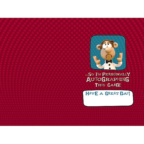 Inside of Dad Birthday Star Treatment Card