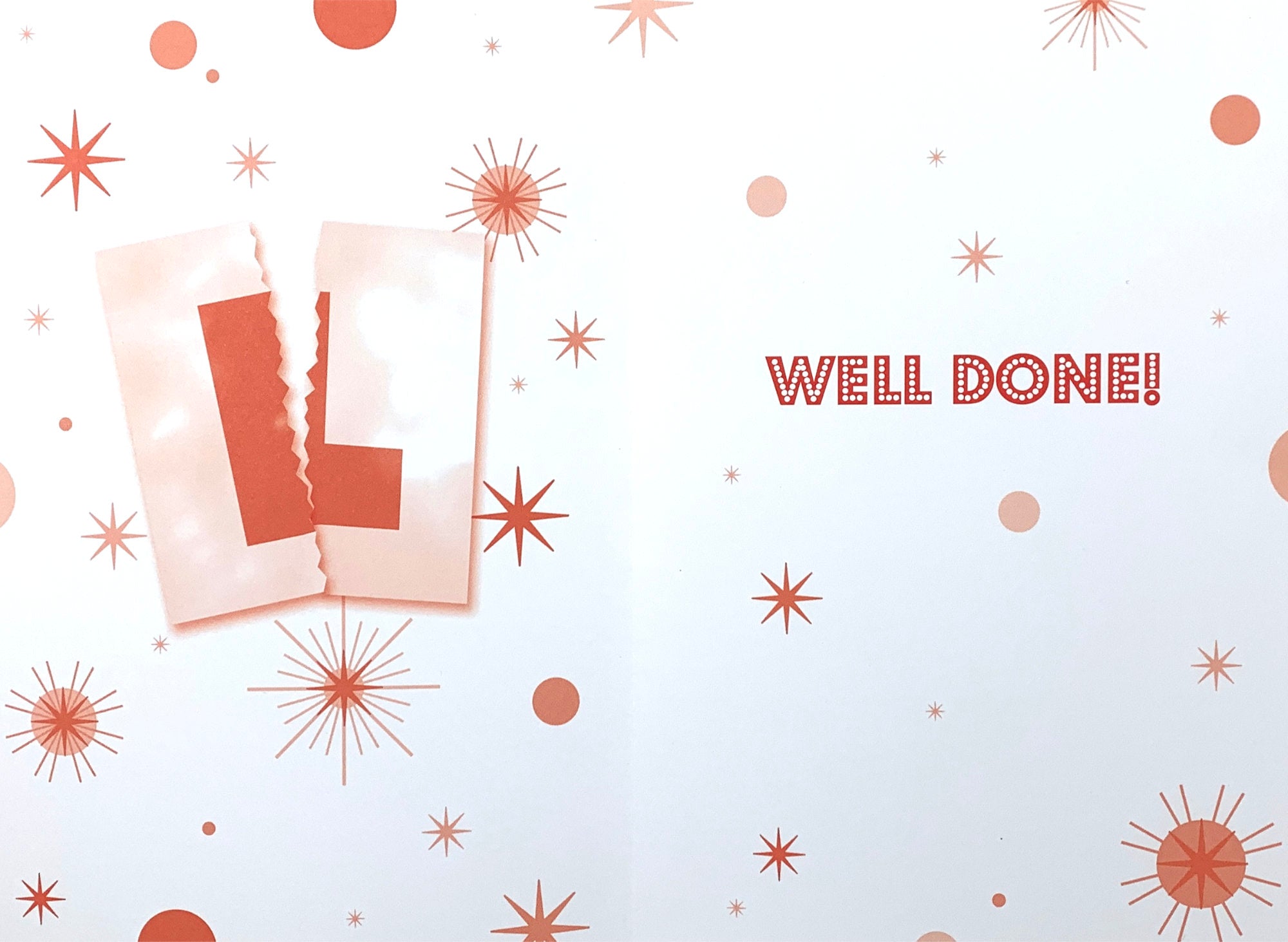 Inside of You Passed Starbursts Congratulations Card