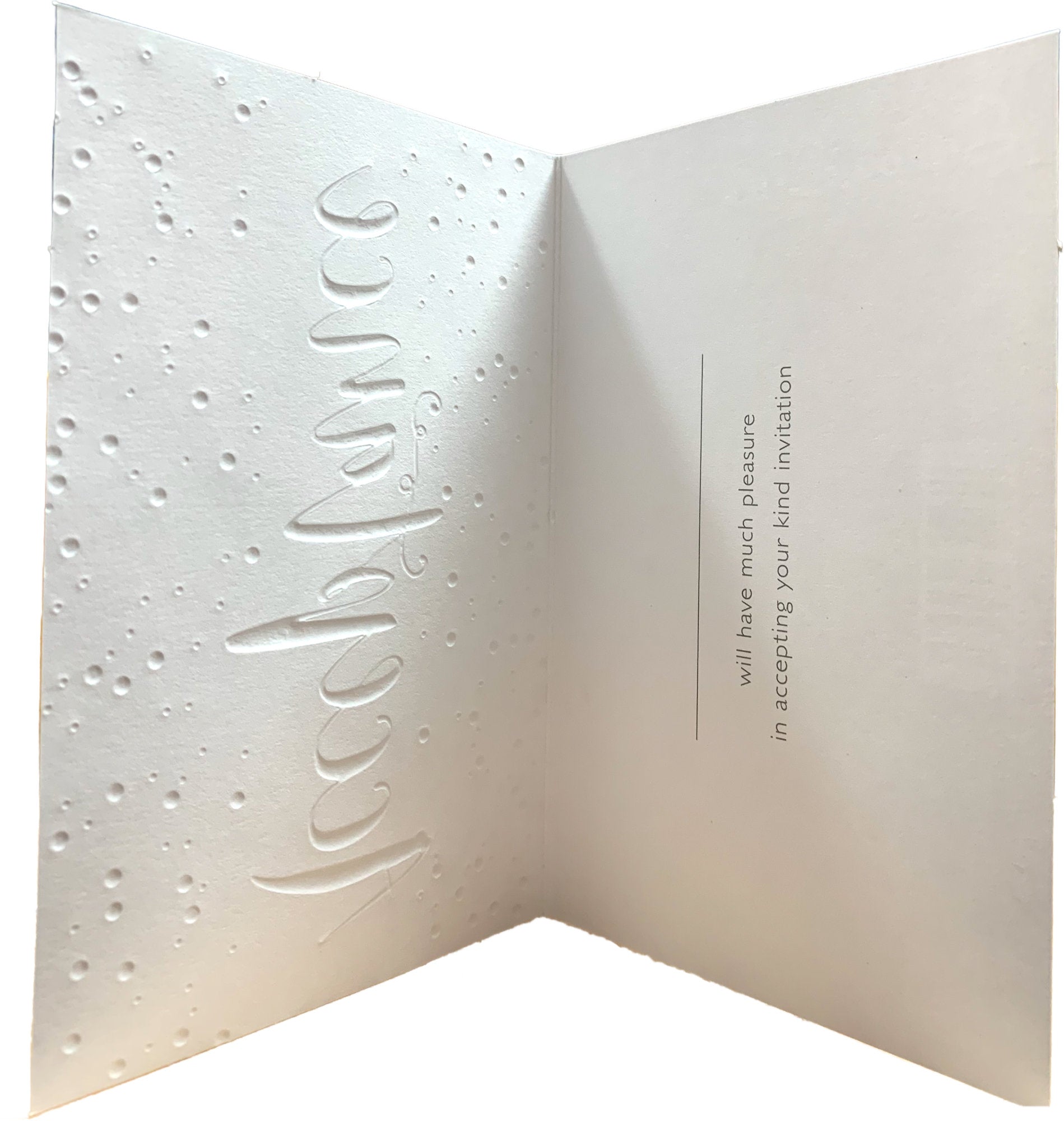 Inside of Acceptance Splash Dots Card