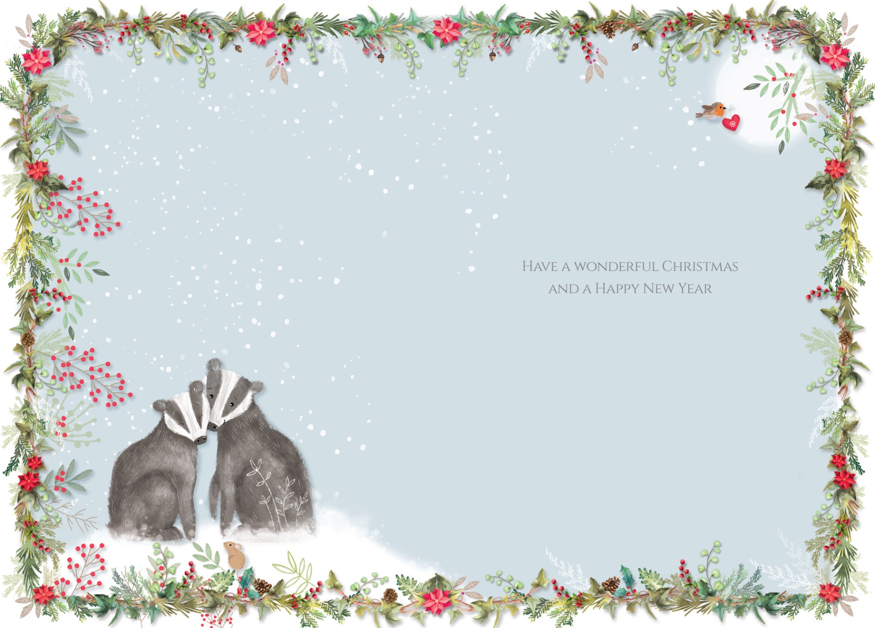 Inside of Special Couple Badgers LVX203 Card