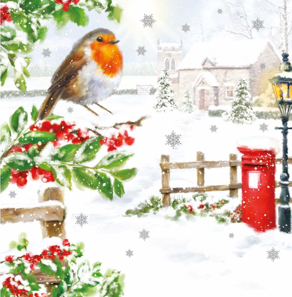 Red Post Box LXL28 Boxed Cards